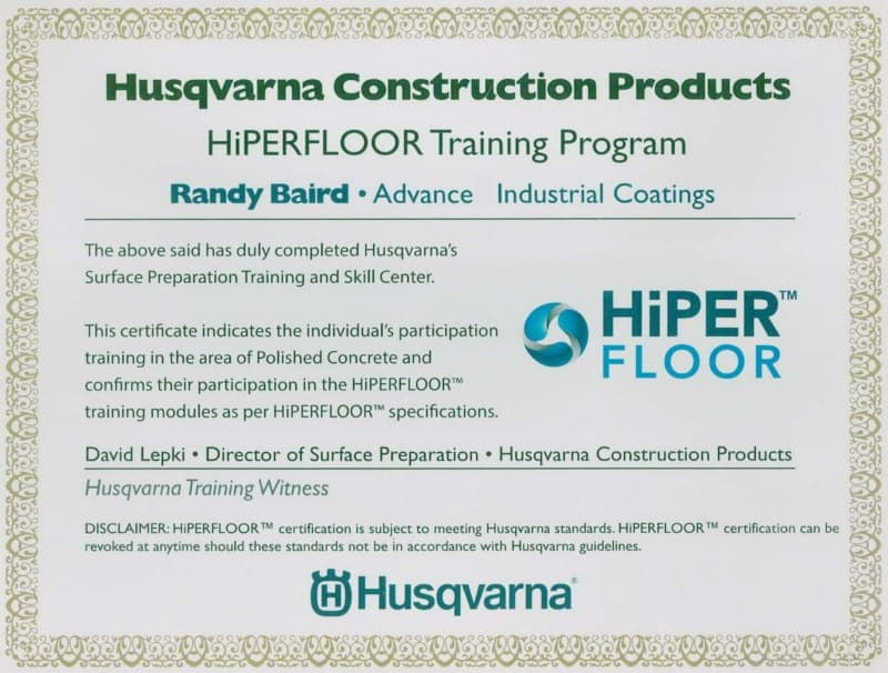Husqvarna Certification