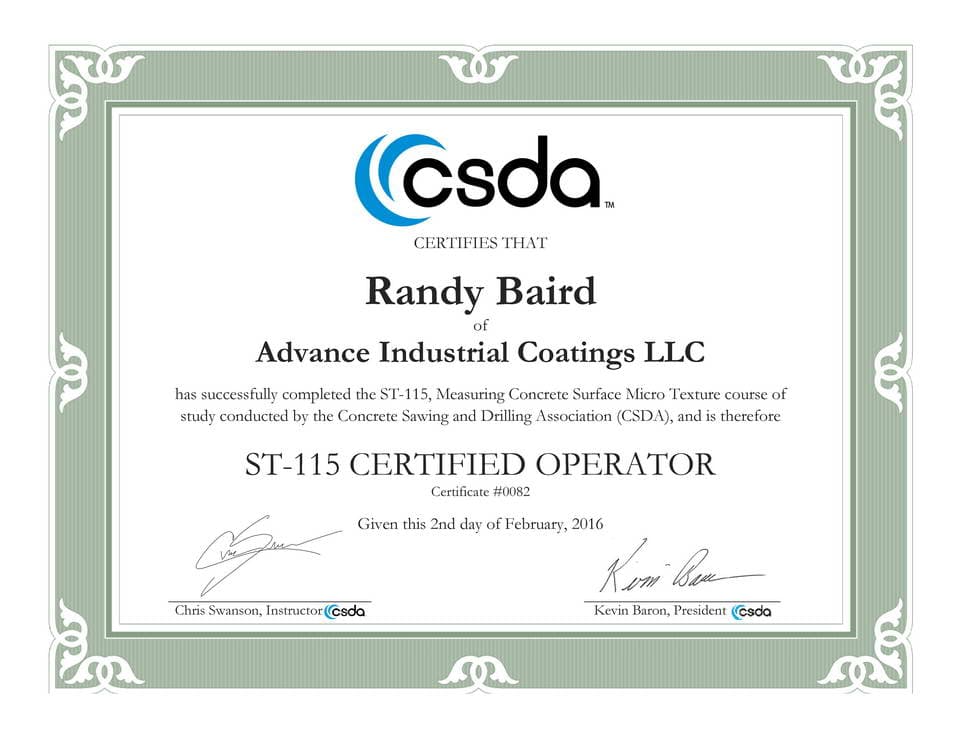 ST-115 Certification