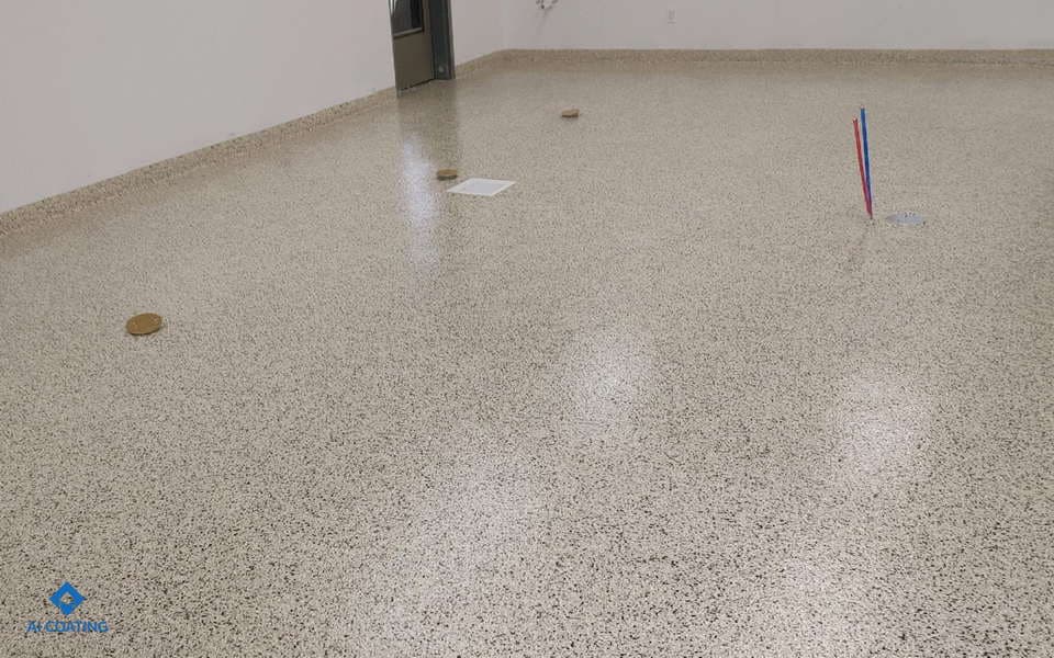 Church Kitchen Floor Coating Decorative Flake 01