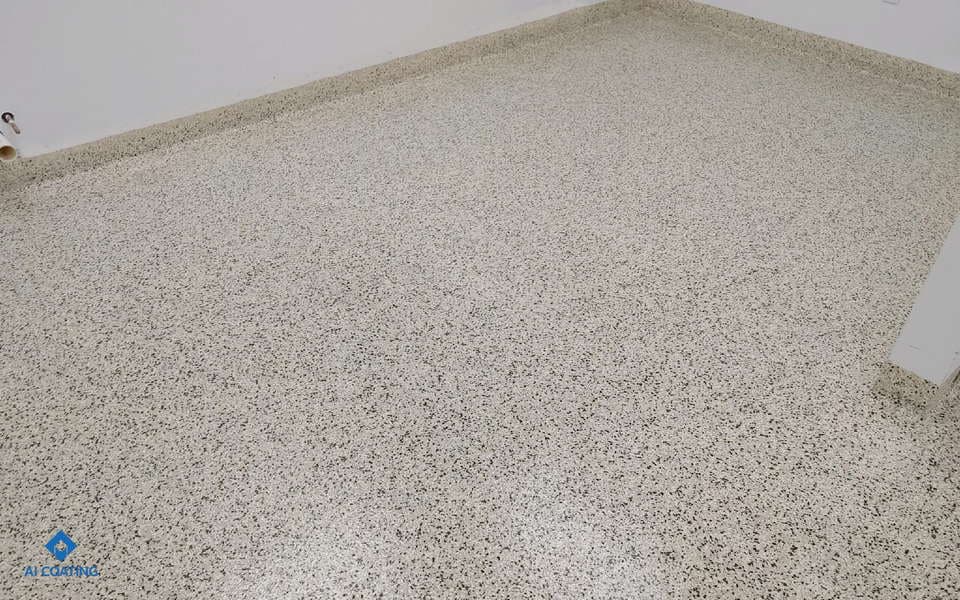 Church Kitchen Floor Coating Decorative Flake 04
