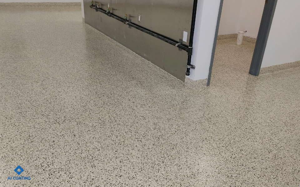 Church Kitchen Floor Coating Decorative Flake 05