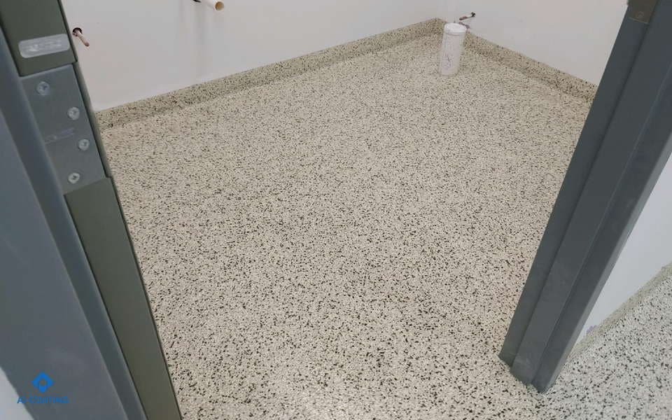 Church Kitchen Floor Coating Decorative Flake 06