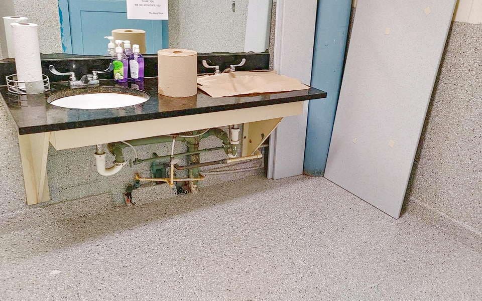 commercial bathrooms epoxy flooring aic 06