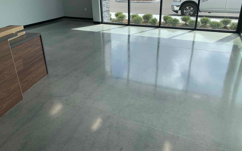aic polished concrete vet office