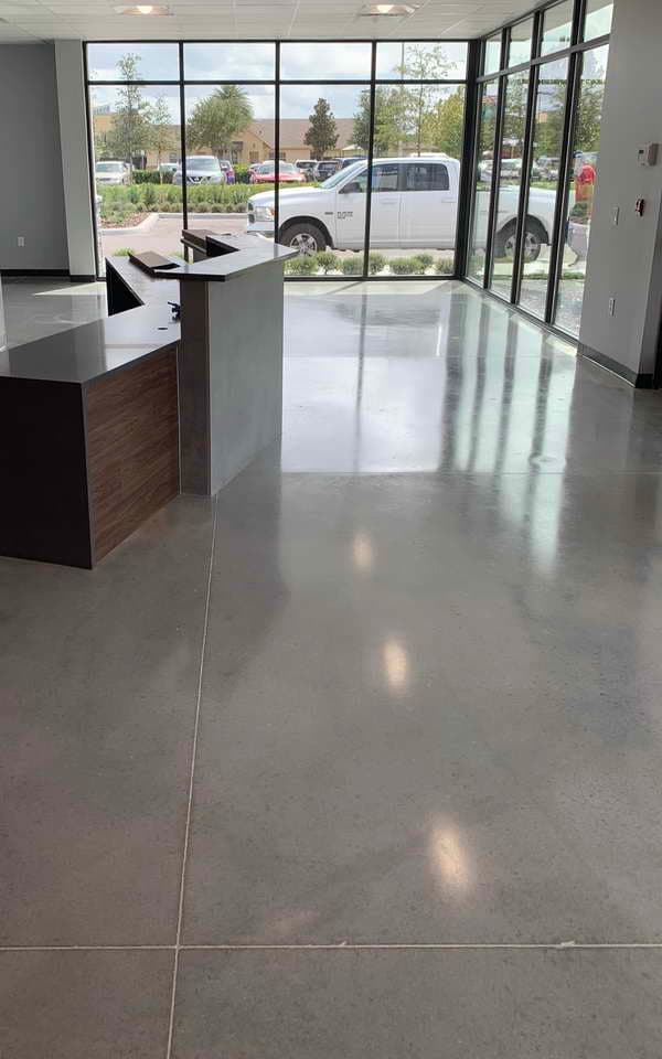 aic polished concrete vet office