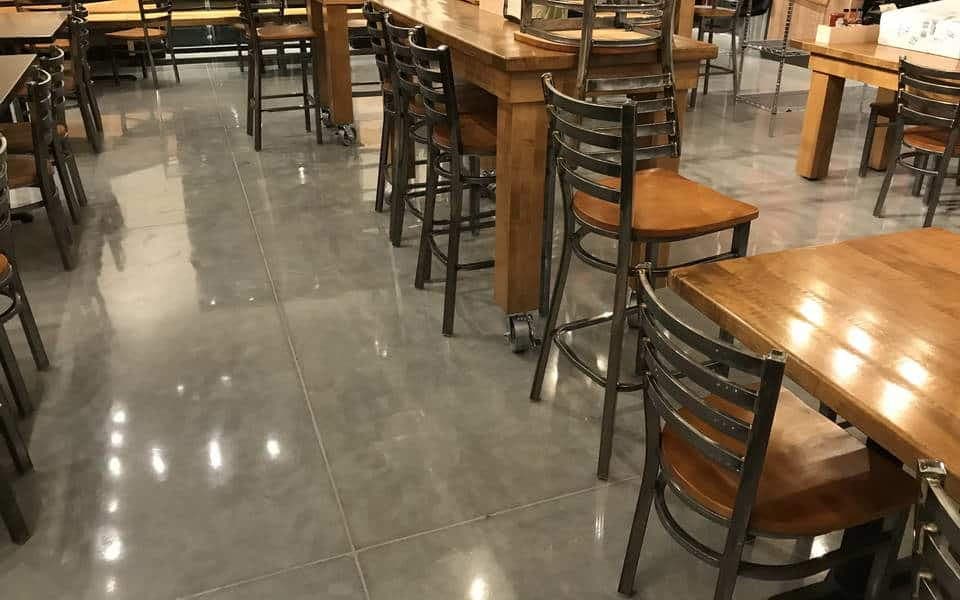 Polished Concrete Commercial Restaurant