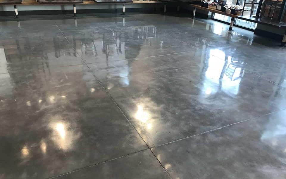 polished concrete commercial restaurant advance industrial coatings