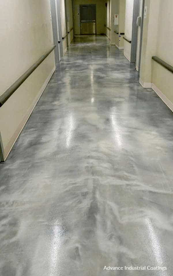Stunning metallic epoxy floor with 3D effects