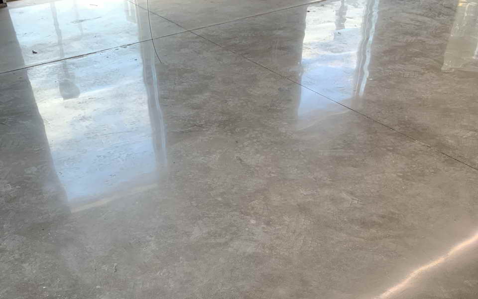 concrete polishing commercial warehouse aic