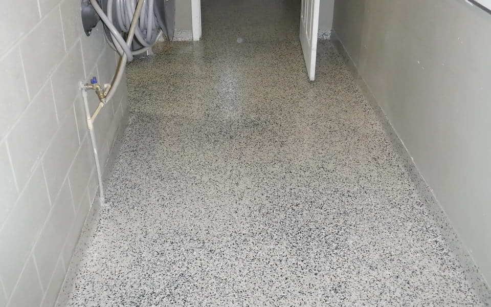 dog care facility floor coating decorative flake 06