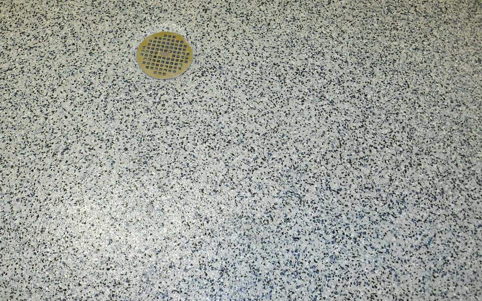 dog care facility floor coating decorative flake 06