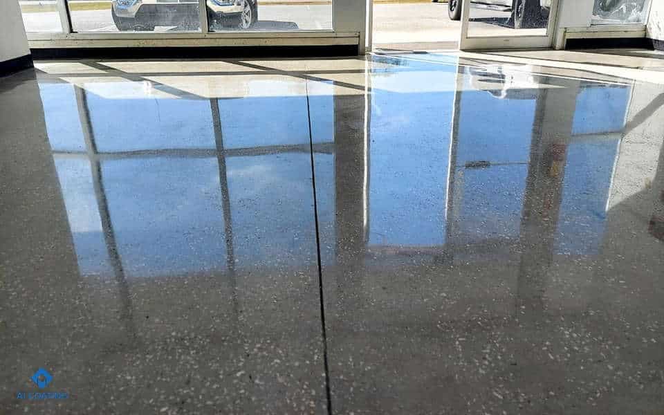 food processing plant concrete polishing 01