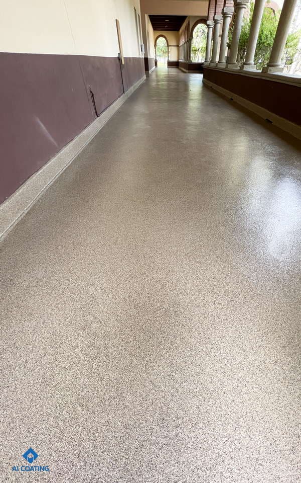 Interstate Highway Rest Area Floor Coating AI Coating 07