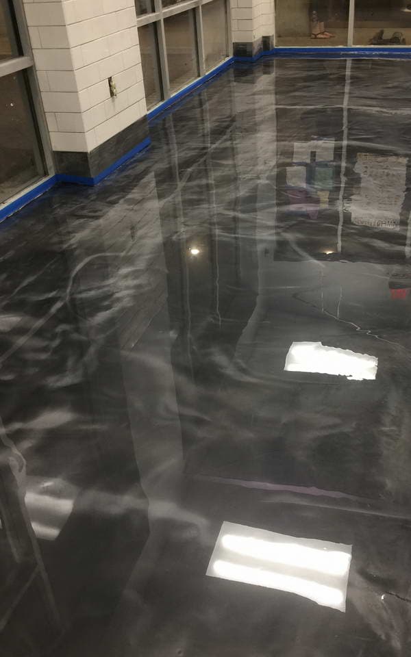 vitality bowl metallic epoxy floor coating