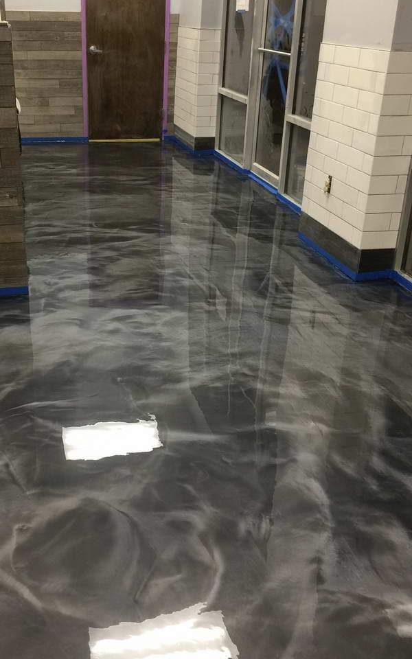 vitality bowl metallic epoxy floor coating