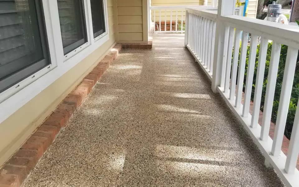 aic porch decorative flake epoxy floor coating