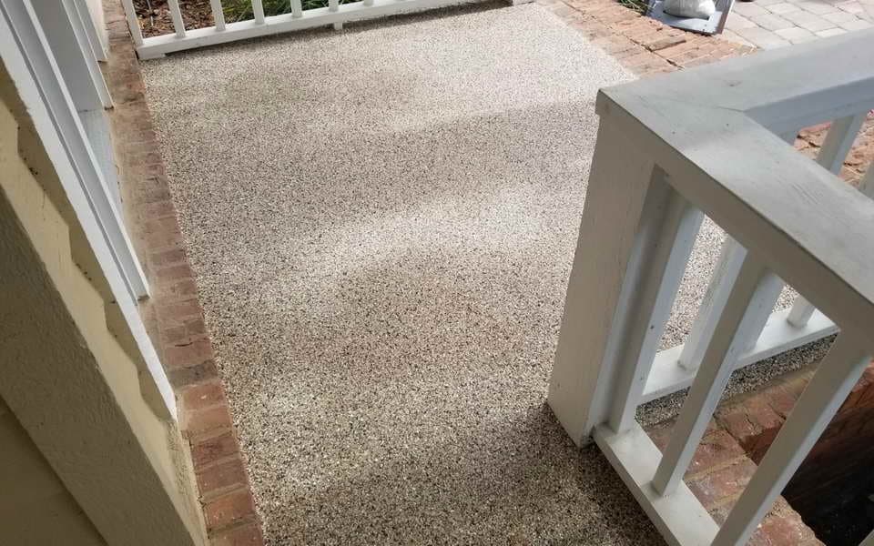 aic porch decorative flake epoxy floor coating