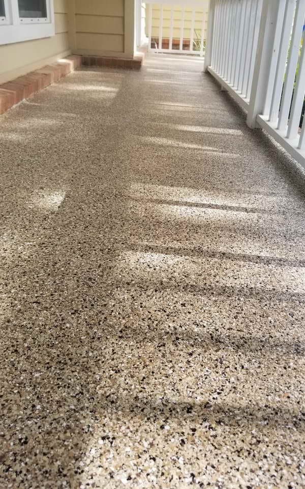 aic porch decorative flake epoxy floor coating
