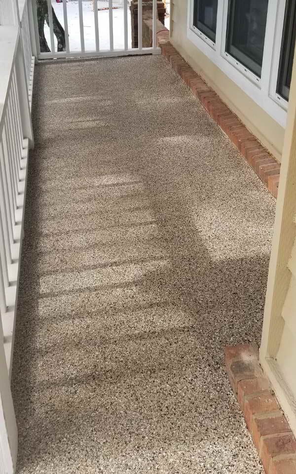 aic porch decorative flake epoxy floor coating