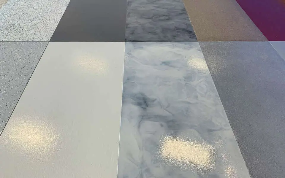 Professional installed metallic epoxy flooring